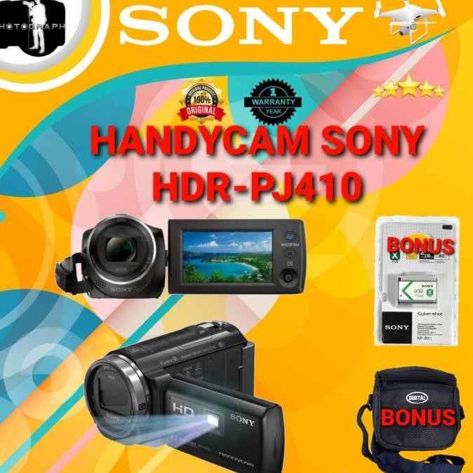 SONY HDR-PJ410 / HANDYCAM SONY HDR-PJ 410 / SONY PJ410 ORIGINAL DAN TERPERCAYA