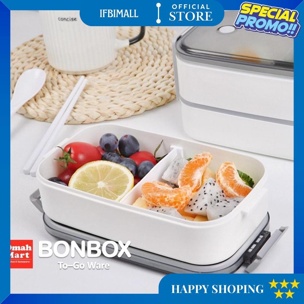 Lunch Box Kotak Bekal Makan Susun Set Tas Bekal Makanan Anak Dewasa Anti Tumpah Sekat D Sale