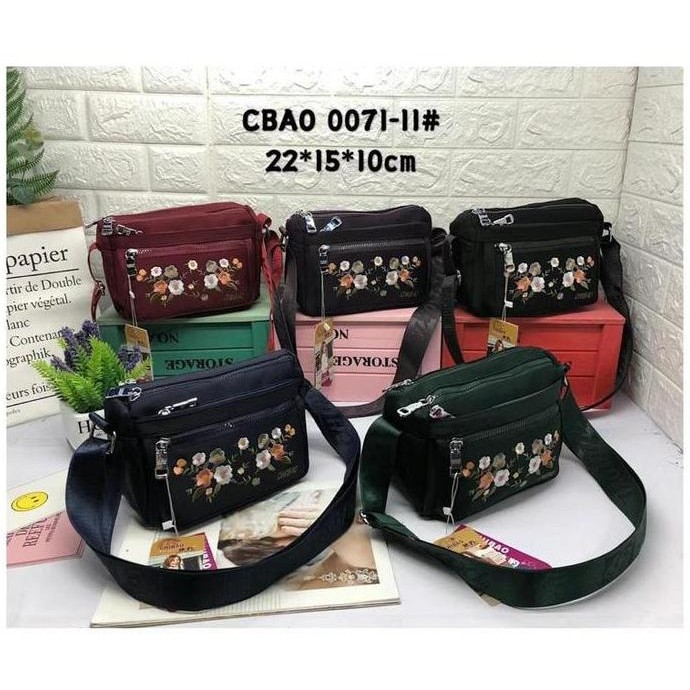 Promo Tas Selempang Wanita Chibao Terbaru Motif Bunga 0071-11