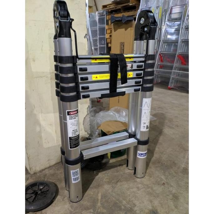 Tangga Teleskopik 2.5+2.5= 5 Meter Double Alumunium Telescopic Dalton