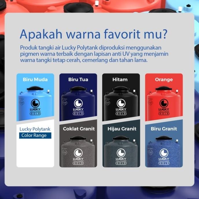 Diskon Tangki Air Lucky Lgab 550 (Lucky Gold Anti Bakteri) [Free Radar]
