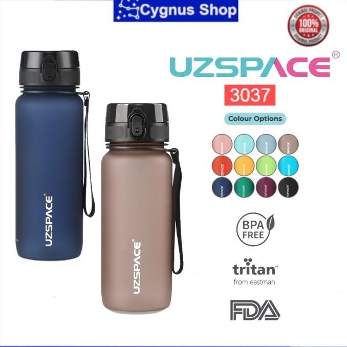 UZSPACE Botol Minum Olahraga Frosted Bottle Outdoor Running Portable