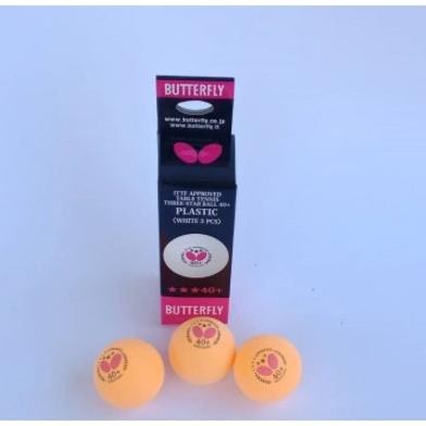 gfd-6 BOLA PINGPONG TENIS MEJA PING PONG ISI 3 DHS / NITAKU / BUTTER 3STAR WHITE YELLOW MURAH GROSIR