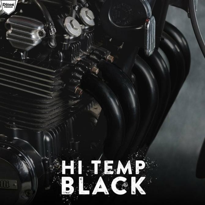 Cat Pilox DITON Knalpot Anti Panas HiTemp Hi Temp Black & Silver murah