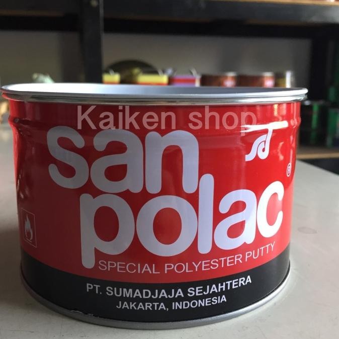 Dempul Sanpolac 1 Kg / Dempul Mobil Dempul Besi + Hardener murah