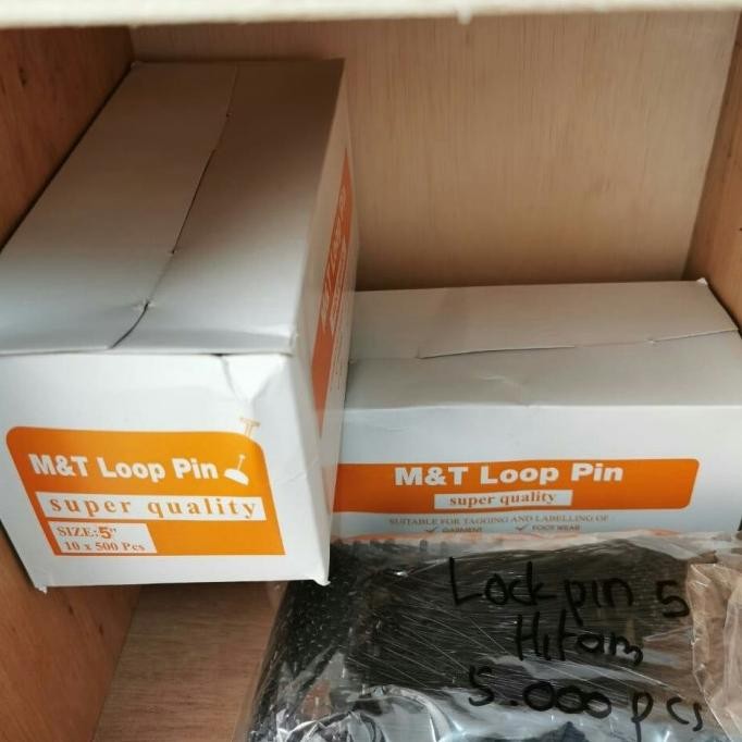 

loop pin 5 inch / lock pin hangtag 5 inch / 5000pcs murah