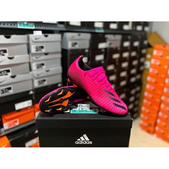 Sepatu Bola Adidas X Ghosted.3 FG Shock Pink FW6945 Original BNIB