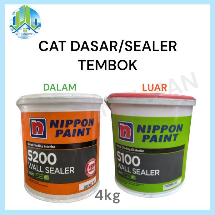 wall sealer Nippon paint 5100 5200 cat dasar dinding dalam luar murah
