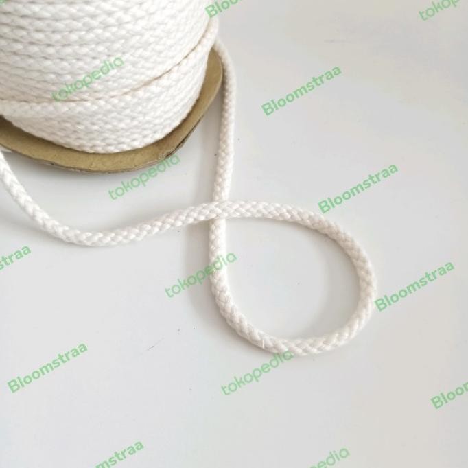 

Roll Tali Tambang Katun 5mm Kepang 5 mm Tali Tas Macrame Cotton Rope murah