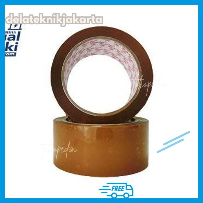 

LAKBAN COKLAT BENING 45MM X 90YARD TEBAL PROMO TERMURAH SETARA DAIMARU TERBAIK BY DELA TEKNIKJAKARTA !!!!