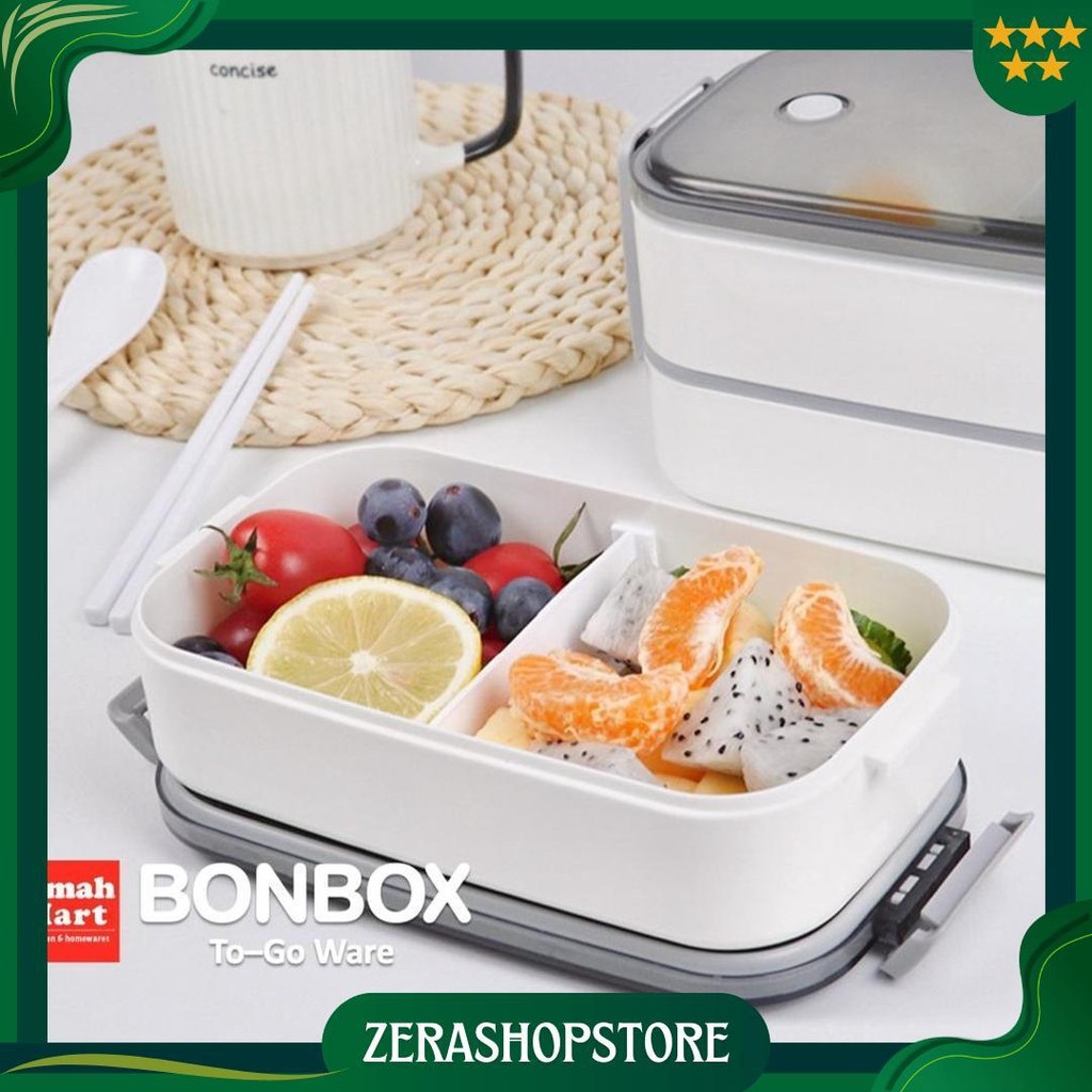 Lunch Box Kotak Bekal Makan Susun Set Tas Bekal Makanan Anak Dewasa Anti Tumpah Sekat Promo Puncak