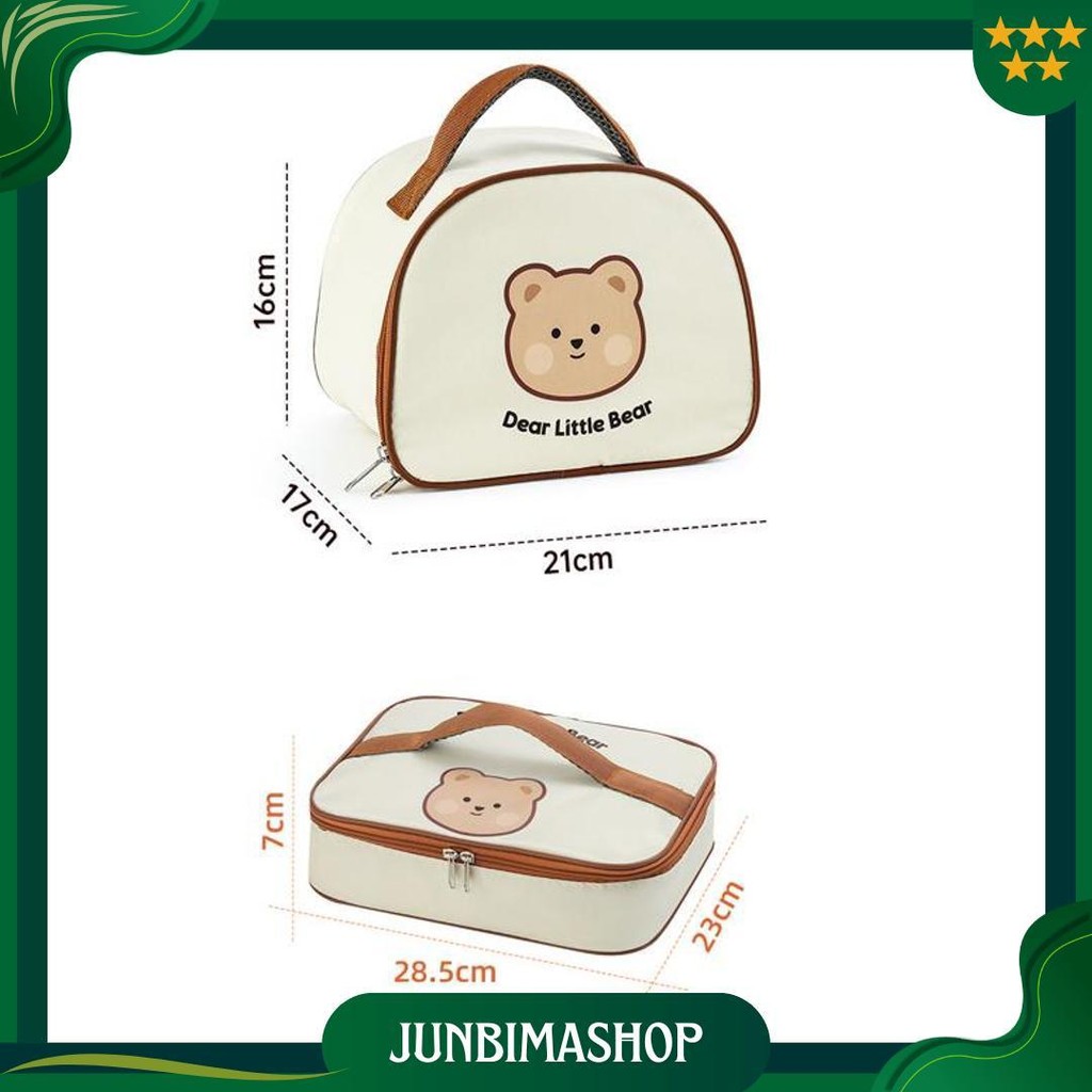 Lunch Box Anak Tempat Makan Anak Sekolah Lunch Box Stainless + Tas Bekal Promo