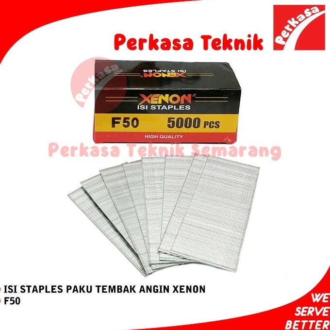

Isi Staples / Paku Tembak Angin XENON F50 Air Nailer Stapler Refill KALI