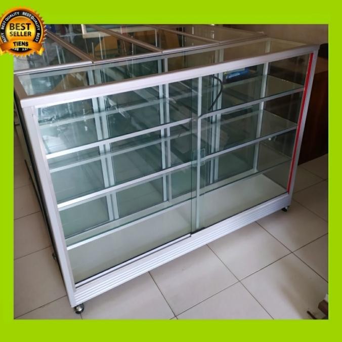 etalase kaca ukuran 150 cm KOKO