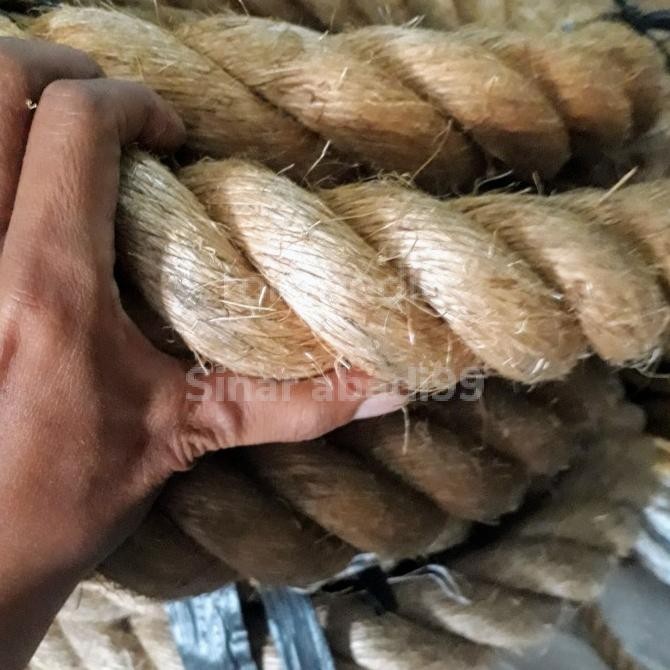 

Tali Tambang Besar 50Mm Tali Tambang Manila Hrg Per Meter New Stok