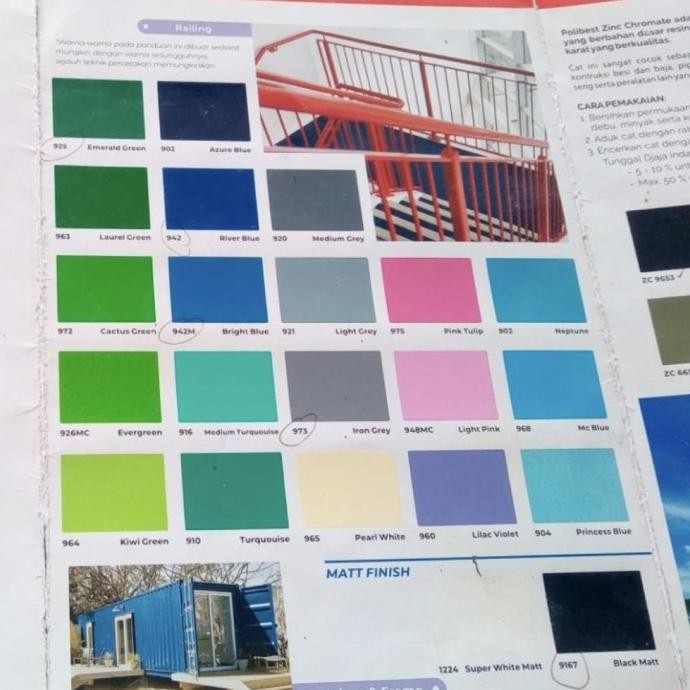 Spesial Cat Minyak Kayu Besi Polibest Galon 5 Kg