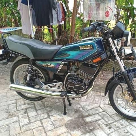 Lis Body/Striping/Stiker + Emblem Tangki Yamaha Rx King 1995 Hijau Tua Original Dan Terpercaya
