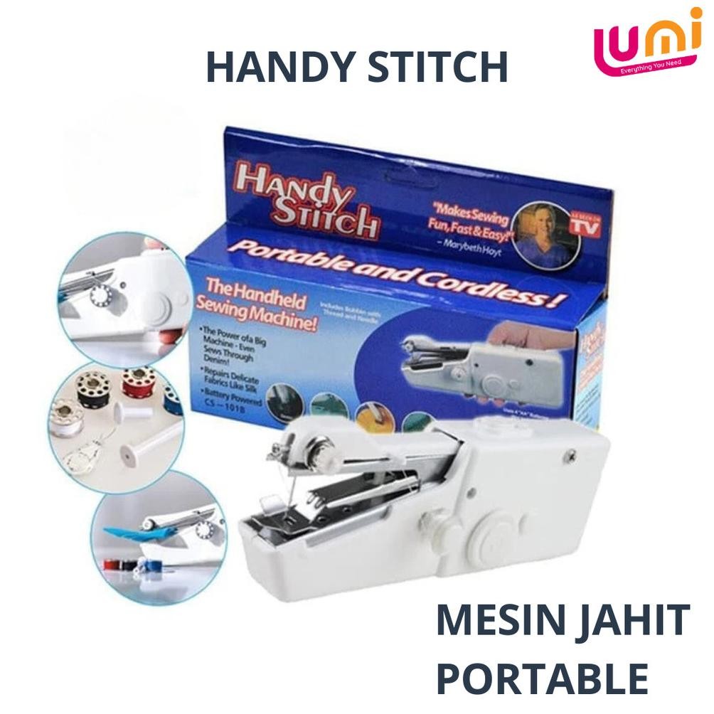 Terlaris Mesin Jahit Tangan Mini Otomatis  / Handy Stitch Mesin Jahit Portabel / Mini Sewing Machine