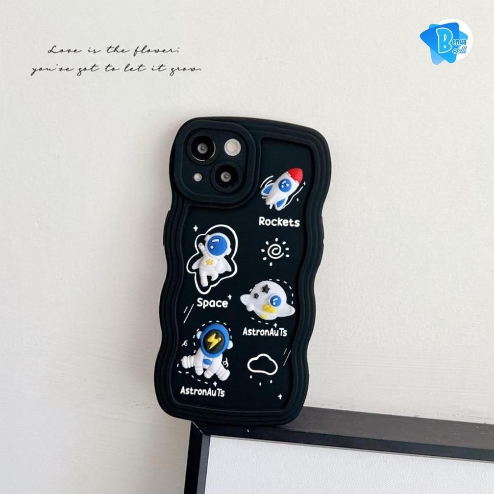 Gq-68 Ss141 Softcase 3D Astronout For Realme 3 C1 C2 5 5I 5S 8 8I 9I 6 9 Pro Plus 10 C11 C12 C25 C21