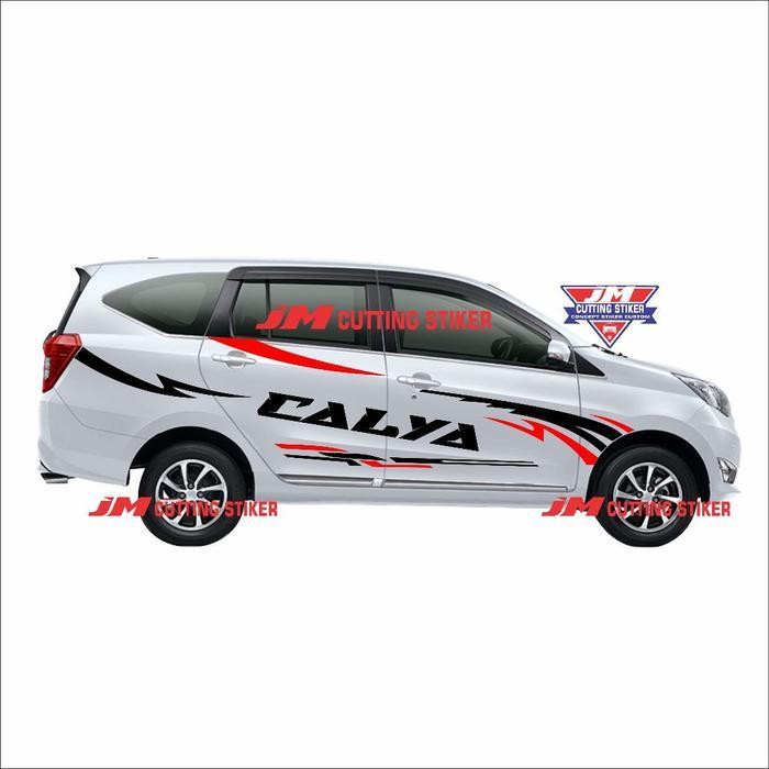 Stiker Mobil Toyota Calya Stiker Cutting Body Mobil Calya Stiker List Body Mobil Calya Original Dan 