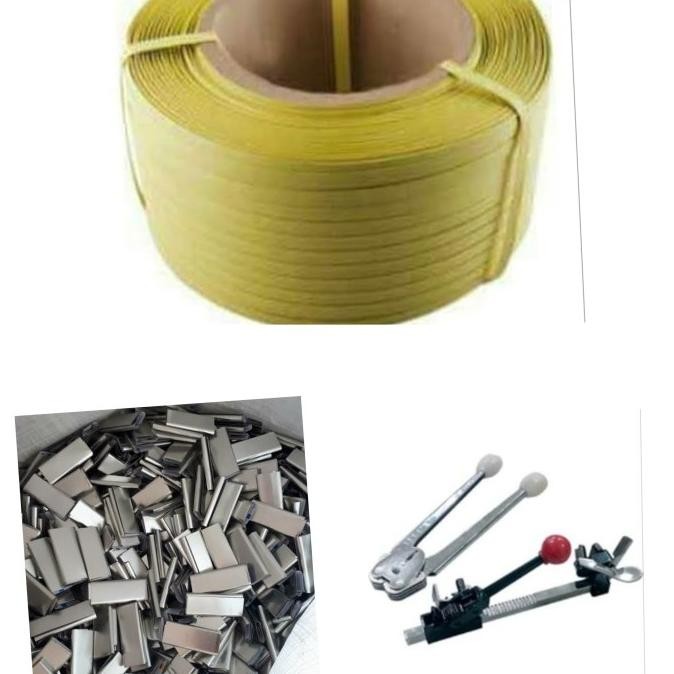 Grosir Paket Alat Packing Plastik Set Terdiri Alat Straping + Klem + Tali