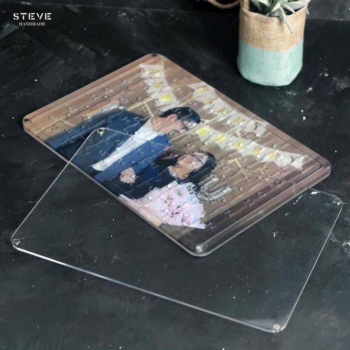 Murah Bingkai Puzzle Akrilik Kustom Hadiah Permainan Jsaw Kado Foto Frame Acrylic / Hadiah Anniversa