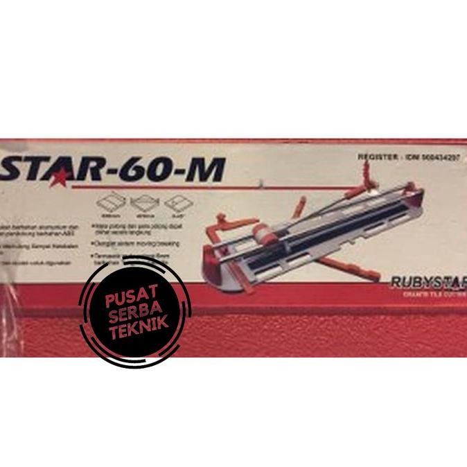 ALAT POTONG KERAMIK GRANIT MANUAL RUBY STAR 60-M 60cm MEJA ALAS POTONG murah