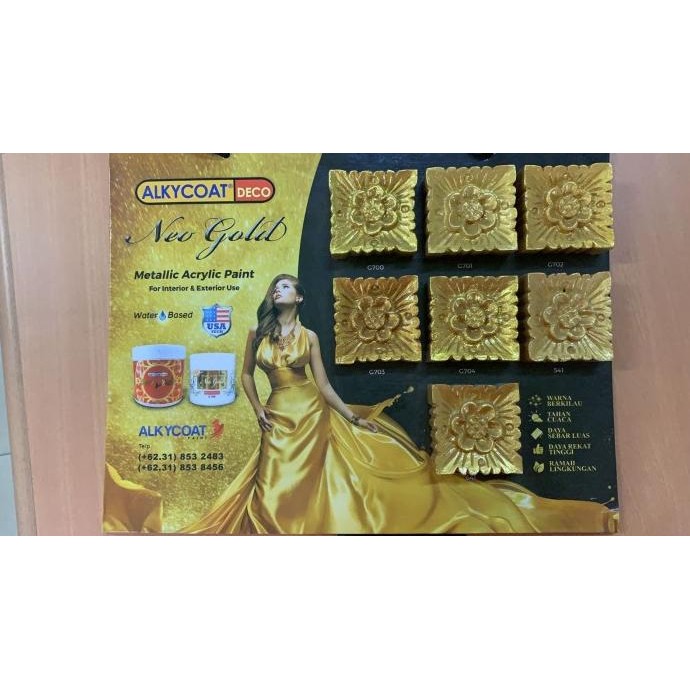 Terjangkau Cat Prada Emas Waterbased Exterior Setara Prada Jepang 300 Ml - G704