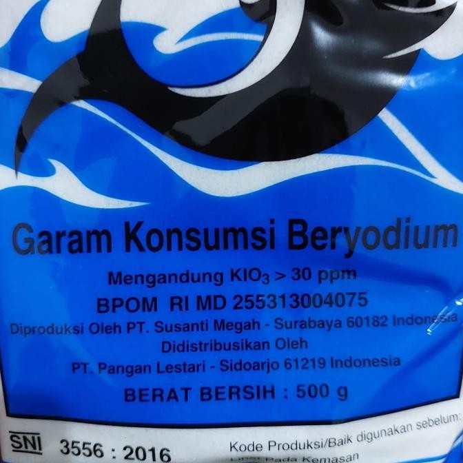 

1 Dus Isi 12 / 24 Bungkus Garam Dolpin 500 Gram dan 1 Kg murah