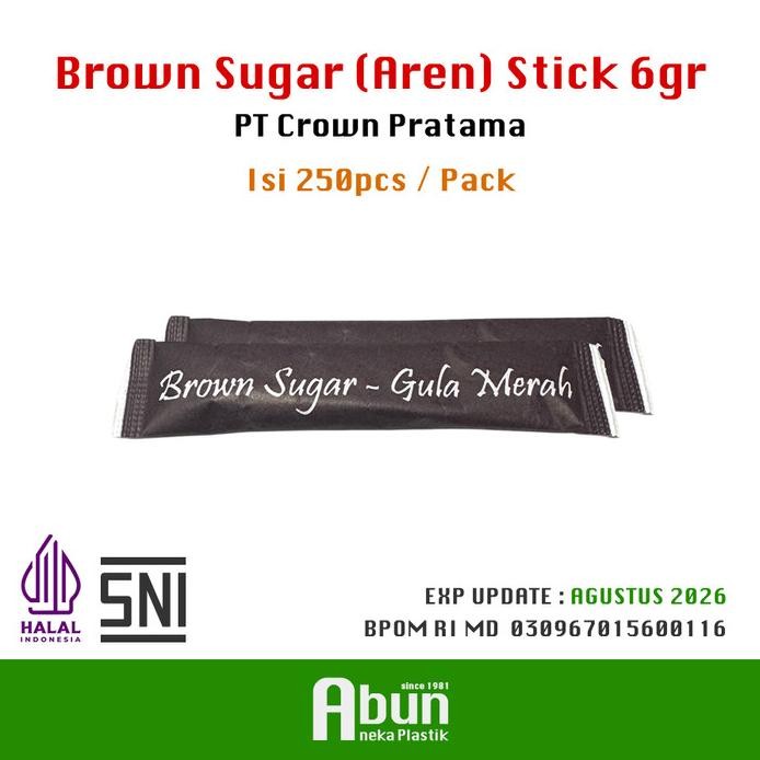 

Brown Sugar Sachet (Stick) Isi 250pcs murah