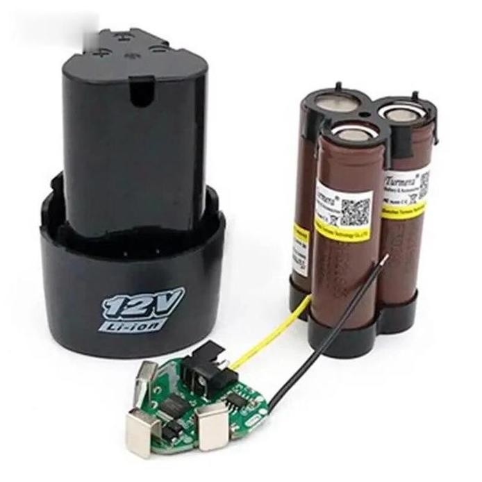 Baterai Bor Litium Li-Ion 12 Volt Baterai Bor Electric Cordless Rechargeable, Baterai Ori batrei 12v