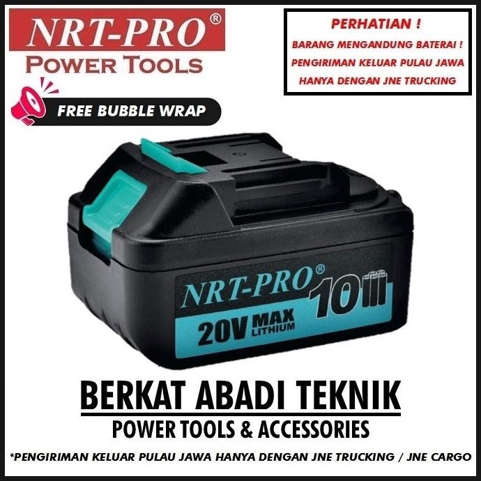 NRT-PRO Baterai Mesin Bor Cordless Drill 20V Batre 10Cell DC340 DC 340 murah