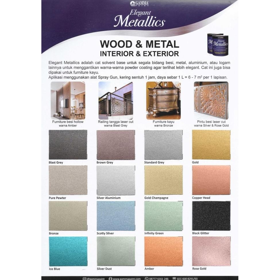 Terjangkau Elegant Metallics - Gold Champagne - Cat Duco Metalik Nc Besi & Kayu