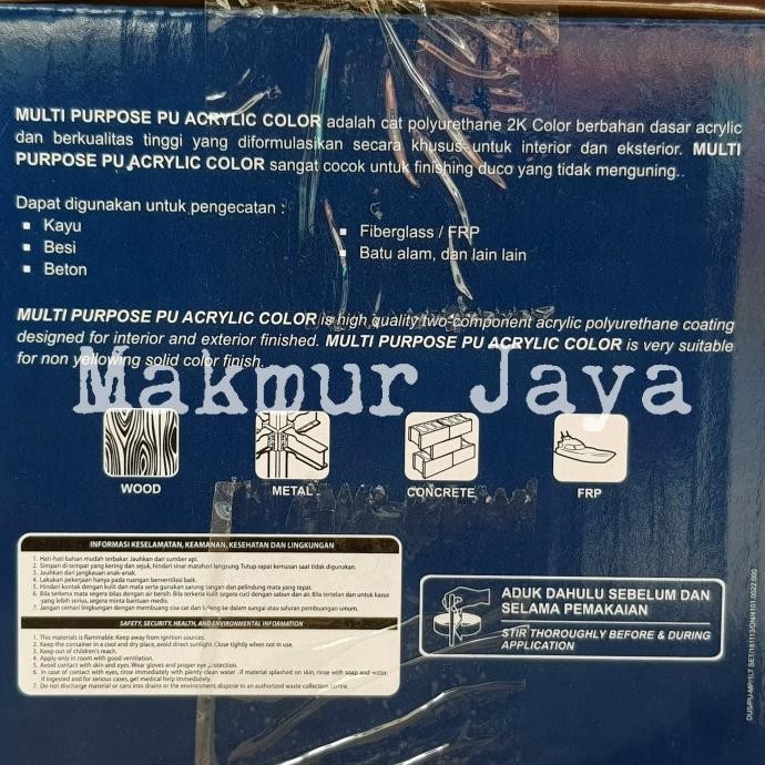 Terjangkau Propan Puc-786-2K Cat Pu Polyurethane Warna Color