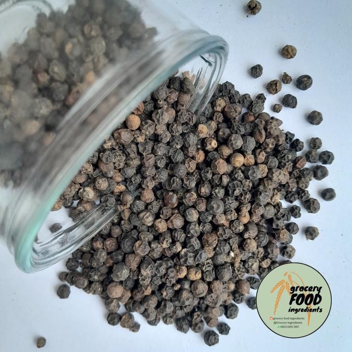 

Black Pepper Whole / Lada Hitam Utuh Merica Hitam Biji Grade A 500gr murah