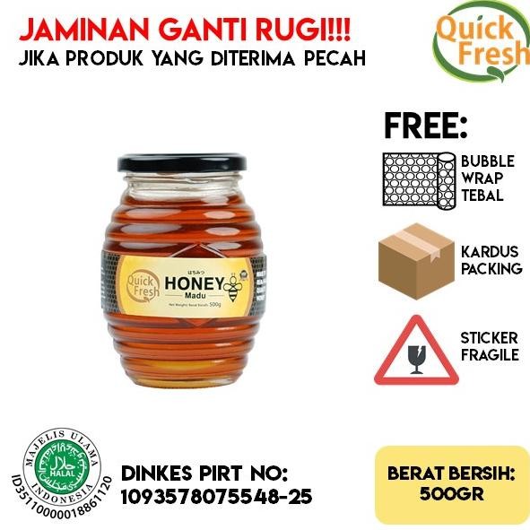 

Quick Fresh Honey Madu Murni Asli 500 gram (Jar)