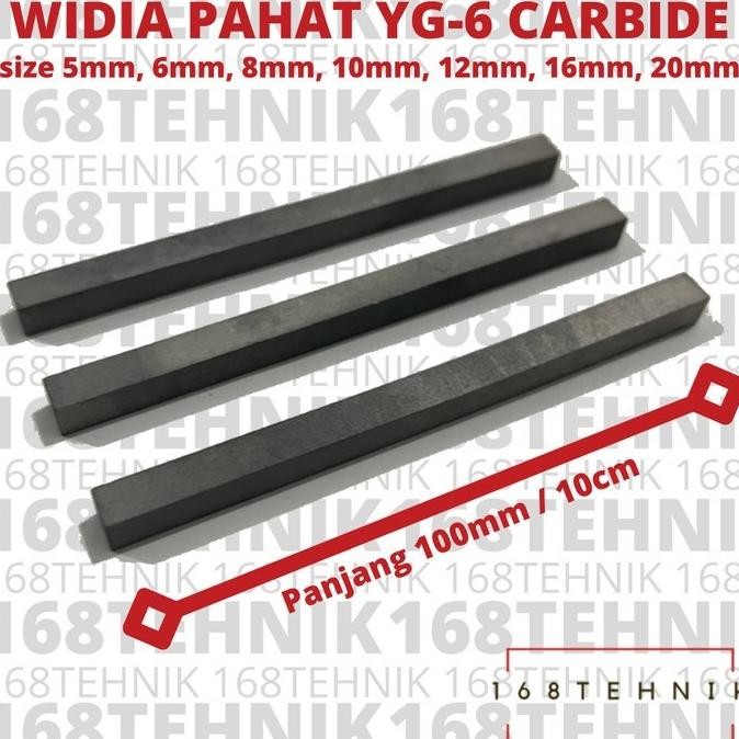 PAHAT WIDIA SQUARE SEMUA UKURAN / PAHAT YG6 PAHAT CARBIDE / PAHAT WIDIA KOTAK / WIDIA 5X5X100 / WIDI