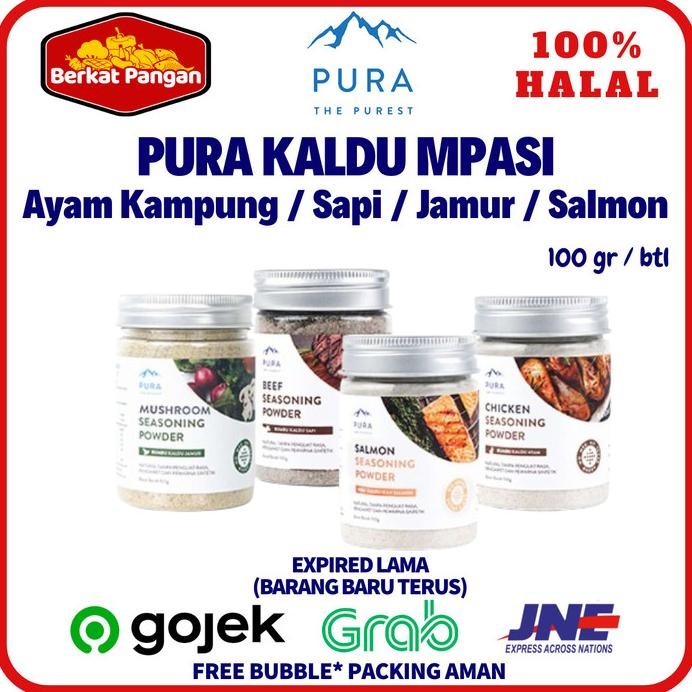 

PURA Seasoning Kaldu Ayam Kampung Asli / Sapi / Jamur / Salmon Mpasi murah