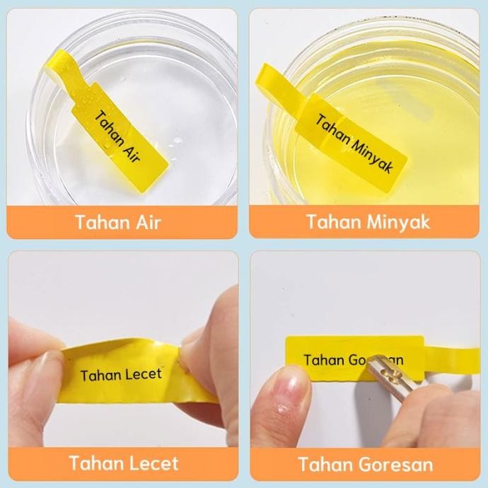 NIIMBOT B21 B1 B3S Kertas label termal kabel stiker jaringan serat optik tahan air dan anti gores kl