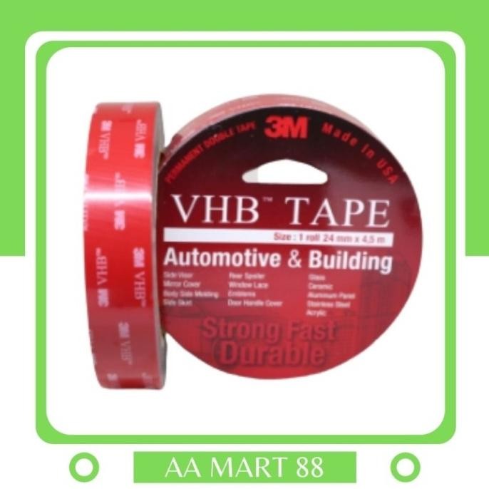 

3M VHB size 24mm x 4.5m Double Tape murah