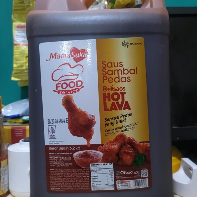 

Mamasuka delisaos hot lava 6.2kg murah