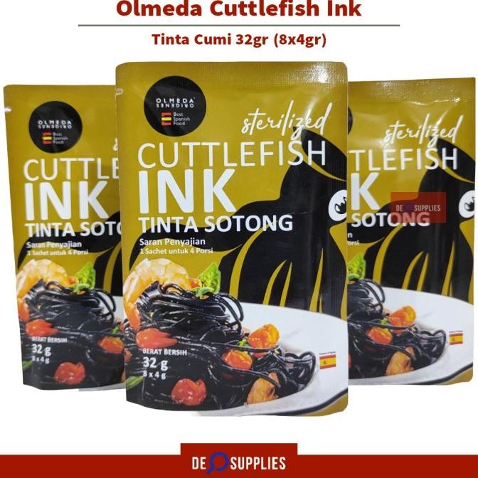 

Olmeda Cuttlefish Ink Tinta Cumi 32gr - Cuttle Fish Ink Tinta Sotong murah