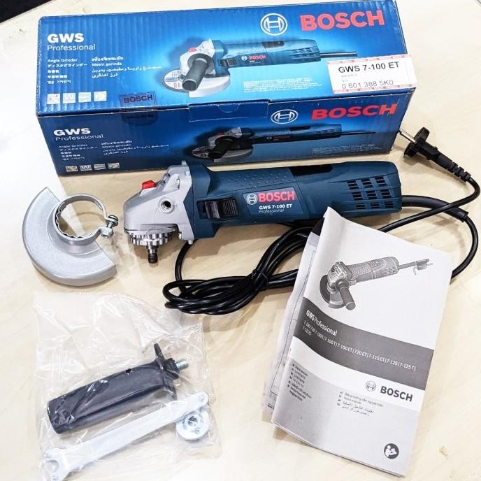 Mesin Gerinda Tangan Bosch GWS7-100ET Grinda GWS 7 100ET Angle Grinder murah