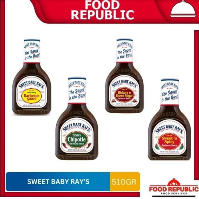 

Sweet Baby Ray`s Barbecue Sauce - 18 oz Saos BBQ Gourmet 510 gr Halal murah