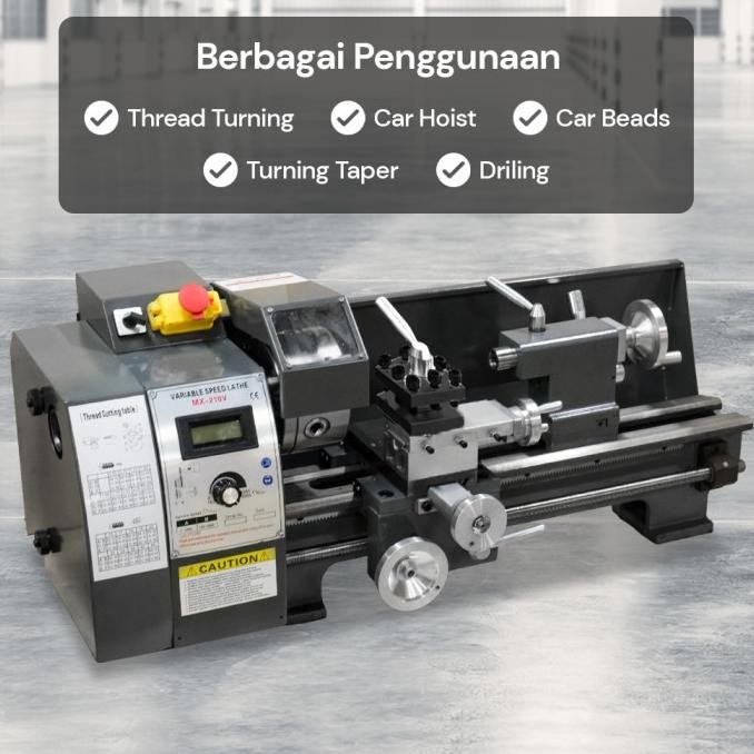 Mesin Bubut Kayu Mini Lathe Bench Brushless Wood working 400 mm 900w murah