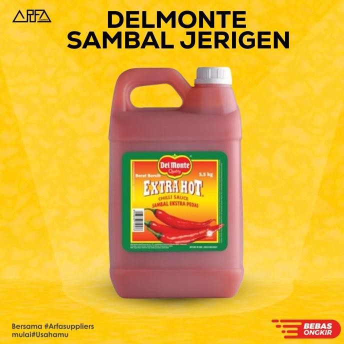 

Delmonte Xtra Hot Sambal dan Tomat Jirigen 5.5kg murah