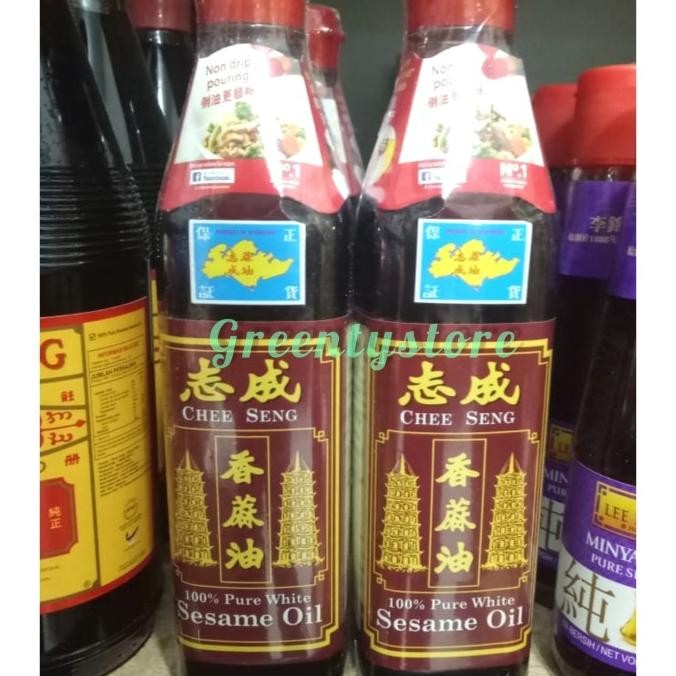 

Minyak Wijen chee seng/ Sesame oil Pagoda chee seng 375ml murah