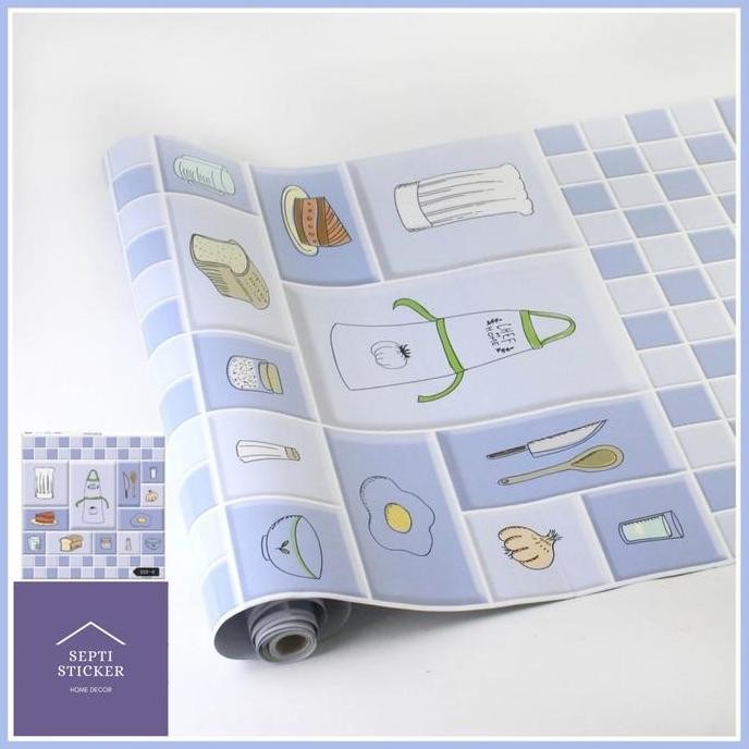 Murah Stiker Dapur Kitchen Ungu 3 Meter