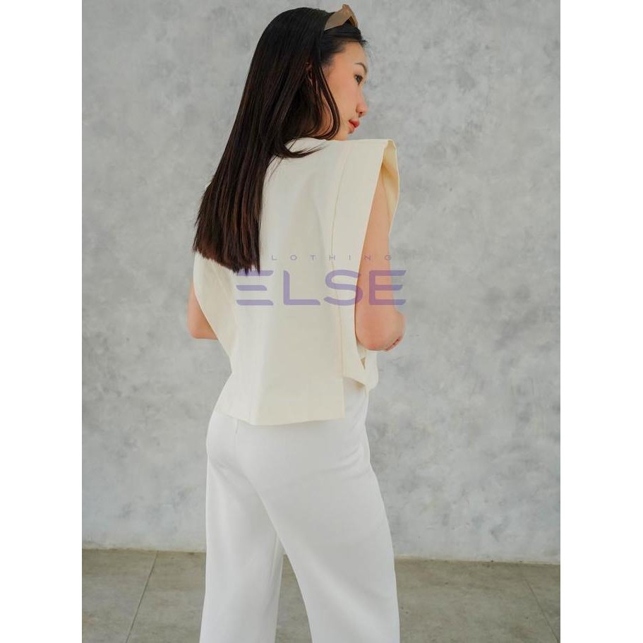 Murah Else | Kaia Vest - Cream | Vest Twill Outer - Rompi Wanita Cream