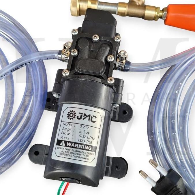 PAKET Alat cuci motor mobil listrik jet cleaner steam DC portable original 100 psi Car Selang
